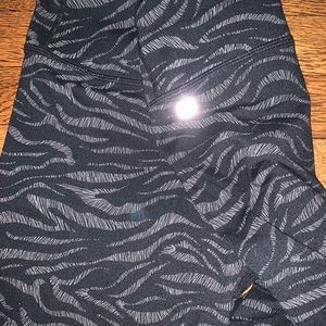 Zebra print leggings